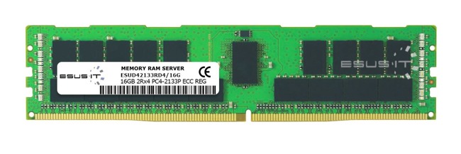 Memory RAM 1x 16GB ESUS IT ECC REGISTERED DDR4 2Rx4 2133MHz PC4-17000 RDIMM | ESUD42133RD4/16G