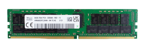 Memory RAM 1x 64GB Hynix ECC REGISTERED DDR4 2Rx4 3200MHz PC4-25600 RDIMM | HMAA8GR7CJR4N-XN