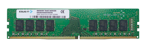 Memory RAM 1x 8GB ESUS IT NON-ECC UNBUFFERED DDR4 2666MHZ PC4-21300 UDIMM | ESUD42666US8/8G