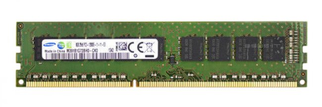 Memory RAM 1x 8GB Samsung ECC UNBUFFERED DDR3  1600MHz PC3-12800 UDIMM | M391B1G73BH0-YK0