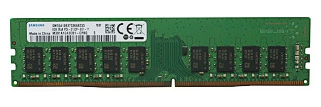 Memory RAM 1x 8GB Samsung ECC UNBUFFERED DDR4  2133MHz PC4-17000 UDIMM | M391A1G43EB1-CPB