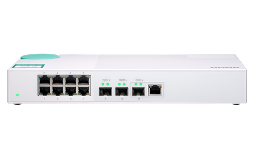 Switch QNAP QSW-308-1C 8x RJ-45 10/100/1000 Mbps 1x RJ-45/SFP+ 2x SFP+ 