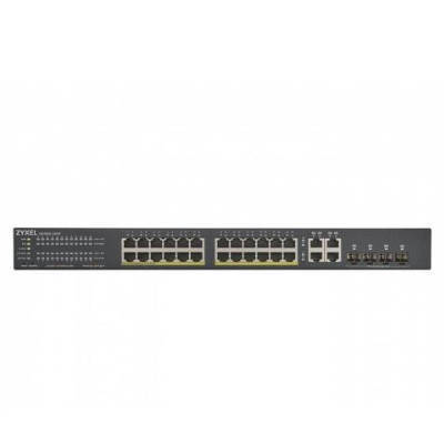 Switch Zyxel GS192024HPV2-EU0101F 24x RJ-45 10/100/1000 Mbps 4x RJ-45/SFP 375 W PoE+